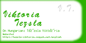 viktoria tezsla business card